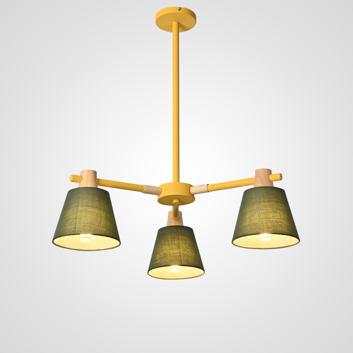 Потолочная люстра на штанге NATURA A GREEN 3 ImperiumLoft