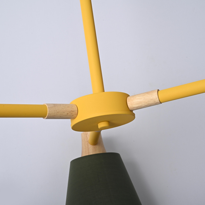 Потолочная люстра на штанге NATURA A GREEN 3 ImperiumLoft