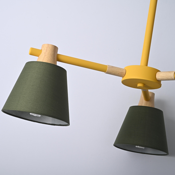 Потолочная люстра на штанге NATURA A GREEN 3 ImperiumLoft