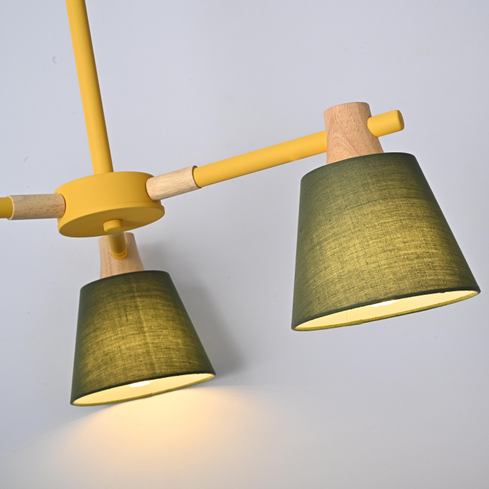 Потолочная люстра на штанге NATURA A GREEN 3 ImperiumLoft