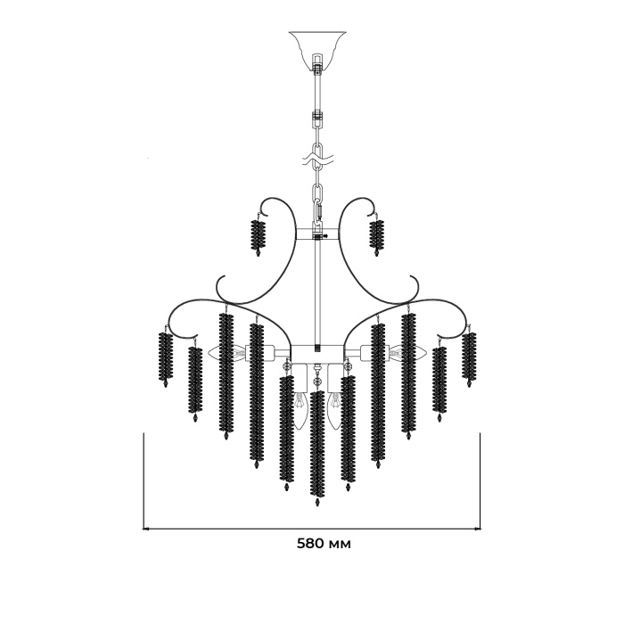 Подвесной светильник FAVERO ESCADA 2108/8P