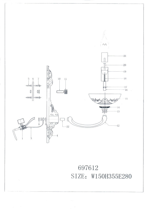 Бра Barcato Osgona 697612