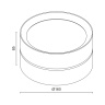 Накладной светильник Ledron BARREL White