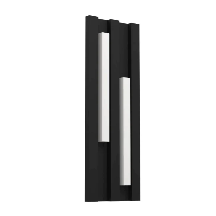 Уличный настенный светильник FANDINA, LED 2X4,5W, 1000lm, IP55, L145, H415, A55, сталь с цинковым покрытием, черный/пластик, белый EGLO 900118