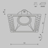 Встраиваемый светильник Maytoni Dot DL042-01-SQ-W
