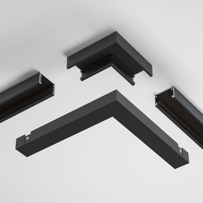 Коннектор угловой, накладной Basity, черный Maytoni TRA172CL-11B