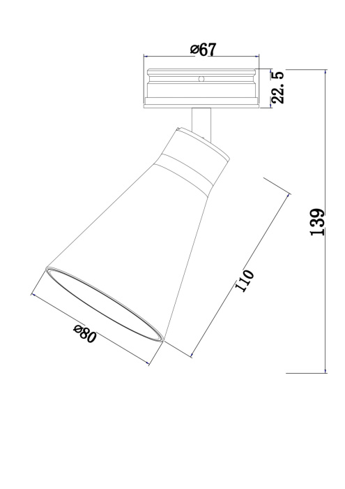 Встраиваемый светильник Maytoni Virar C060CL-01W