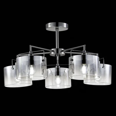 Светильник потолочный Хром/Дымчатый E14 5*40W SLE155602-05