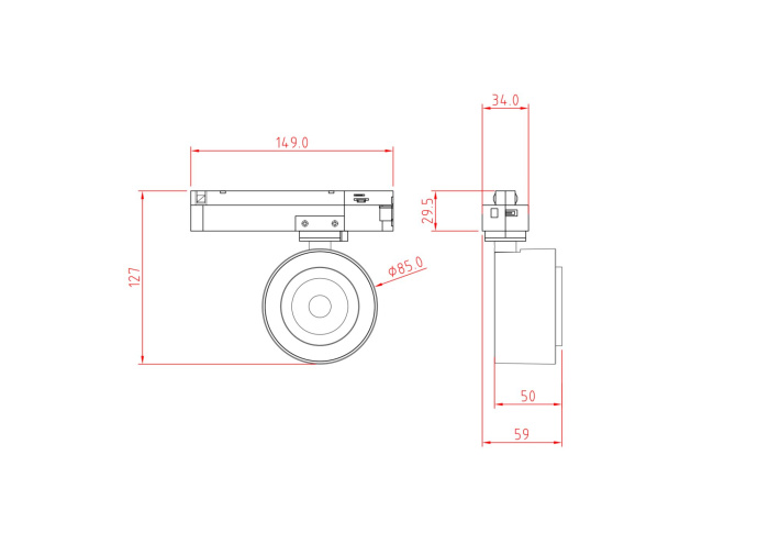 Трековый светильник Maytoni Treo TR023-1-12W3K
