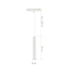 Магнитный трековый светильник SMART Белый LED 1*7W 2700K-6500K 630Lm Ra90 36° IP20 D40x ST377.503.07