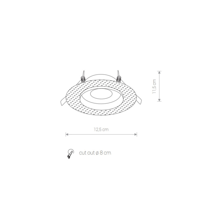 Встраиваемый светильник Nowodvorski Echo Black 8372
