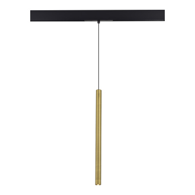 Магнитный трековый светильник Золотистый LED 1*8W 3000K 450Lm Ra90 24° IP20 D30xH500 48 ST683.336.08