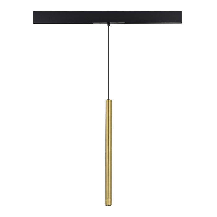 Магнитный трековый светильник Золотистый LED 1*8W 3000K 450Lm Ra90 24° IP20 D30xH500 48 ST683.336.08