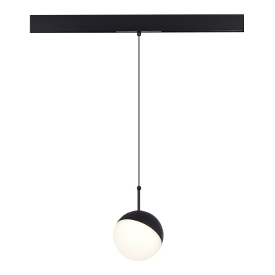 Магнитный трековый светильник Черный LED 1*7W 4000K Lm Ra90 120° IP20 D100xH- 48V ST681.446.07