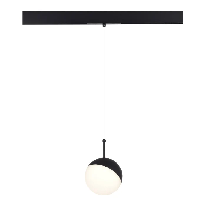 Магнитный трековый светильник Черный LED 1*7W 4000K Lm Ra90 120° IP20 D100xH- 48V ST681.446.07