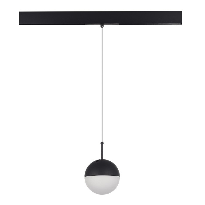 Магнитный трековый светильник Черный LED 1*7W 4000K Lm Ra90 120° IP20 D100xH- 48V ST681.446.07