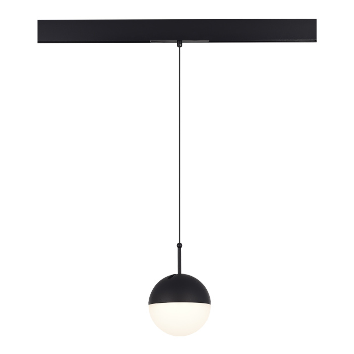 Магнитный трековый светильник Черный LED 1*7W 4000K Lm Ra90 120° IP20 D100xH- 48V ST681.446.07