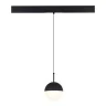Магнитный трековый светильник Черный LED 1*7W 4000K Lm Ra90 120° IP20 D100xH- 48V ST681.446.07