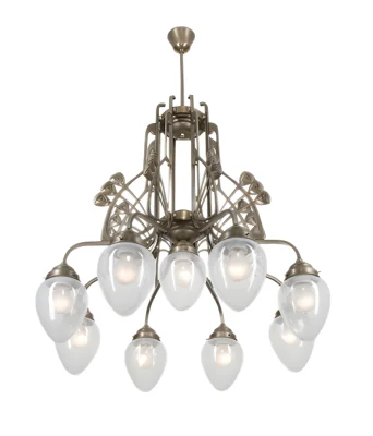 Люстра на штанге Berliner Messinglampen D288-123blB