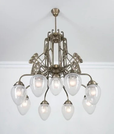 Люстра на штанге Berliner Messinglampen D288-123blB