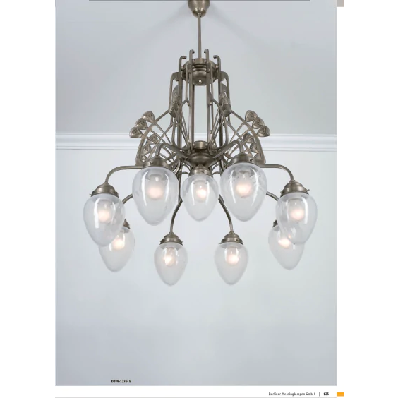 Люстра на штанге Berliner Messinglampen D288-123blB