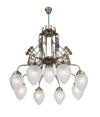 Люстра на штанге Berliner Messinglampen D288-123crB