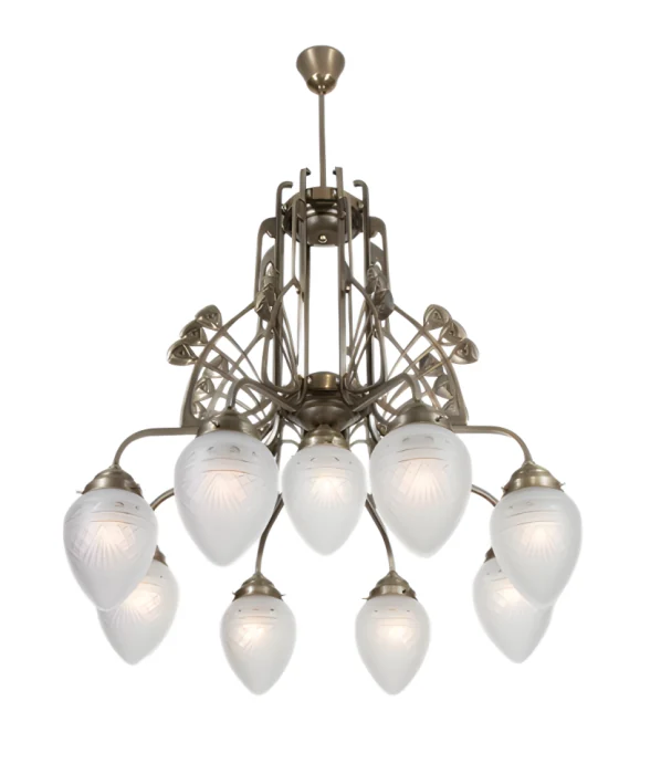 Люстра на штанге Berliner Messinglampen D288-123crB