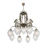 Люстра на штанге Berliner Messinglampen D288-123crB