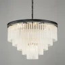 Подвесная люстра Delight Collection 1920s Odeon KR0387P-10A black/frost