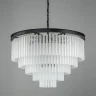 Подвесная люстра Delight Collection 1920s Odeon KR0387P-10A black/frost