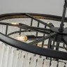 Подвесная люстра Delight Collection 1920s Odeon KR0387P-10A black/frost