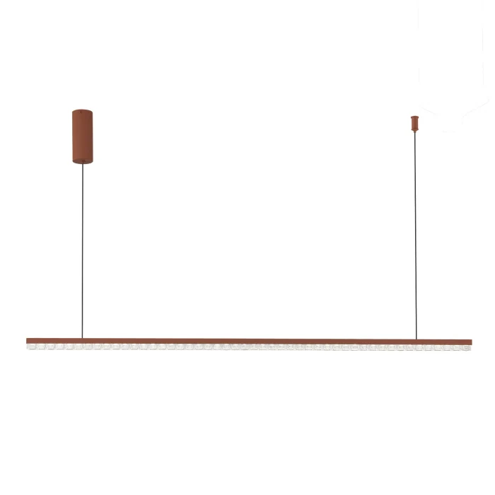 Светильник подвесной ST-Luce терракотовый/прозрачный LED 1*32W 4000K SL1018.613.01