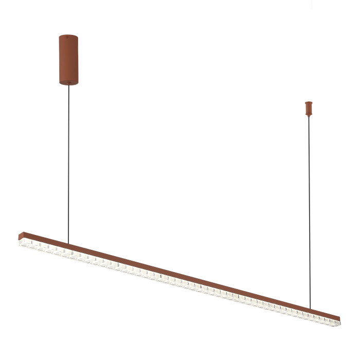 Светильник подвесной ST-Luce терракотовый/прозрачный LED 1*32W 4000K SL1018.613.01
