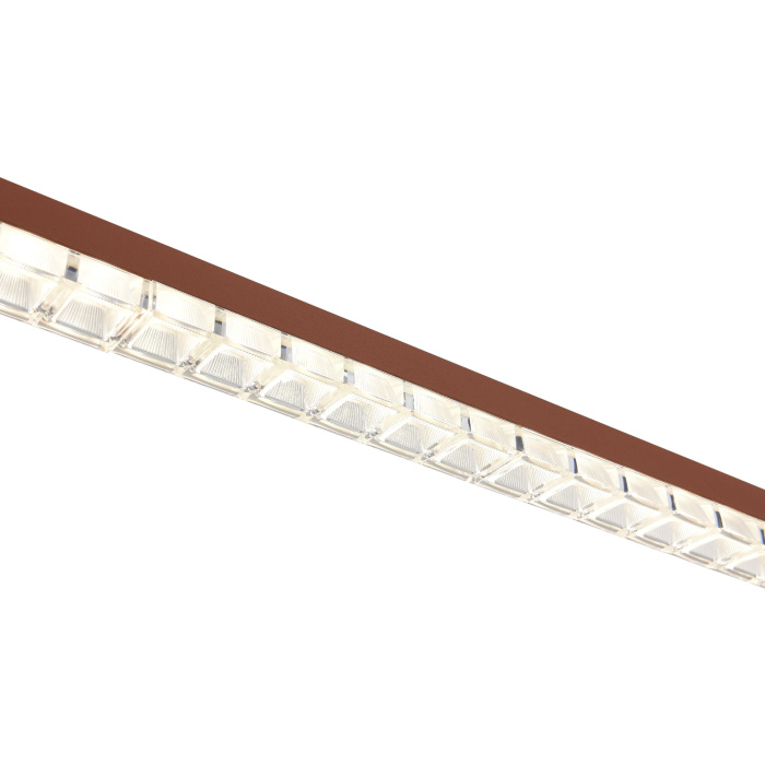 Светильник подвесной ST-Luce терракотовый/прозрачный LED 1*32W 4000K SL1018.613.01