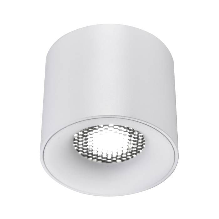 Светильник потолочный белый LED 1*10W 4000K 530Lm Ra 36° IP20 D80xH70 170-240VV ST761.543.10