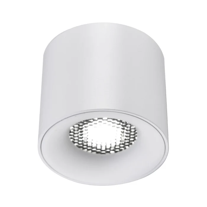 Светильник потолочный белый LED 1*10W 4000K 530Lm Ra 36° IP20 D80xH70 170-240VV ST761.543.10