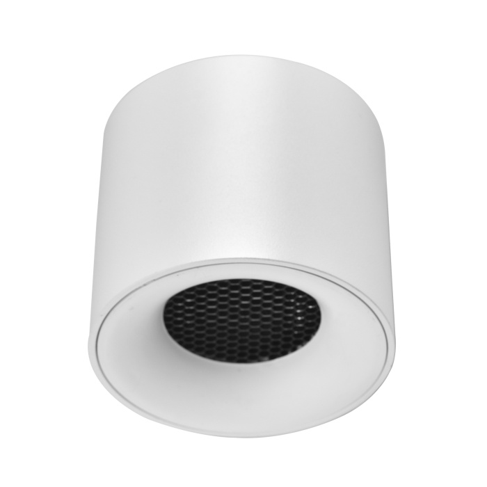 Светильник потолочный белый LED 1*10W 4000K 530Lm Ra 36° IP20 D80xH70 170-240VV ST761.543.10