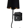 Бра Crystal Lux PABLO AP2 BLACK/BLACK-GOLD