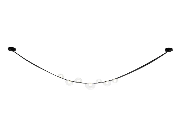 Светильник подвесной Crystal Lux BOSQUE SP7 L3000 BLACK/TRANSPARENT