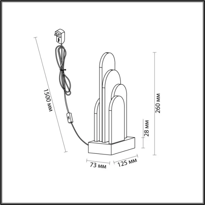 Настольная лампа Odeon Light 5438/12TL