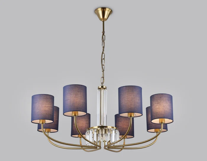 Подвесная люстра с абажурами и хрусталем Ambrella light LH71273