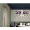 Подвесная люстра с абажурами и хрусталем Ambrella light LH71273