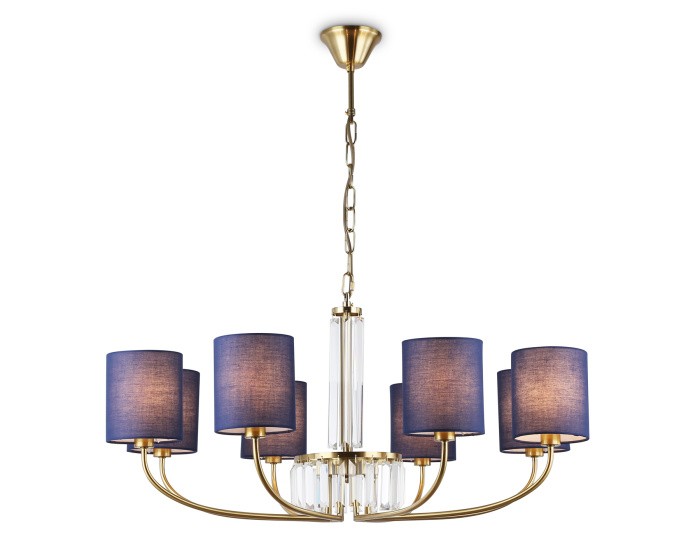 Подвесная люстра с абажурами и хрусталем Ambrella light LH71273