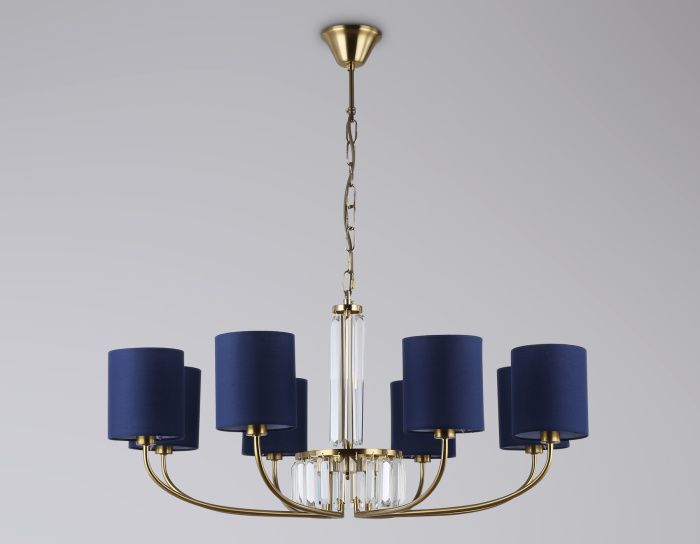 Подвесная люстра с абажурами и хрусталем Ambrella light LH71273