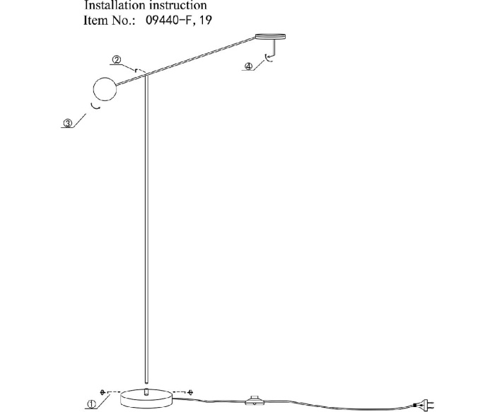 Торшер Некси Kink Light 09440-F,19(3000K)