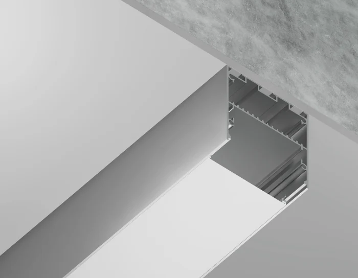 Алюминиевый профиль накладной/подвесной "Profile System" 50*50 для светодиодной ленты до 41,4мм Ambrella light GP3100AL