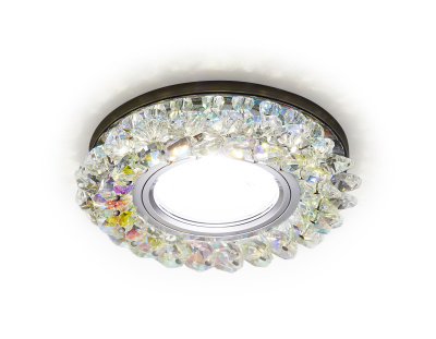 Встраиваемый точечный светильник MR16 со светодиодной подсветкой Ambrella light S701 PR/CH/WH