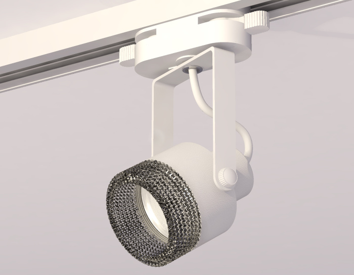 Комплект трекового однофазного светильника с композитным хрусталем Ambrella light XT6601061