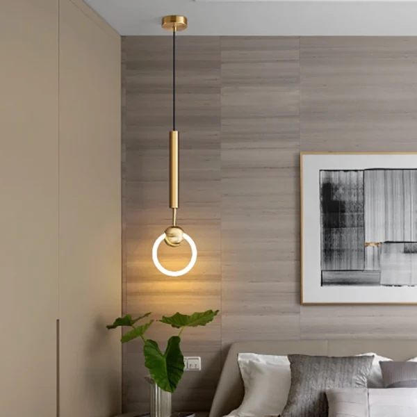 Подвесной светильник FINNUR RING D20 Brass ImperiumLoft