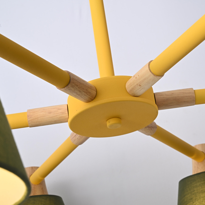 Потолочная люстра на штанге NATURA A GREEN 6 ImperiumLoft